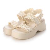 IV(アイボリー) | 軽量厚底フリルサンダル | EVOL