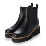 BL(ブラック) | 厚底トラックソールサイドゴアブーツ | EVOL