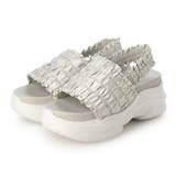 GY(グレー) | 【XS-LLサイズ展開・軽量】フリルスポーツサンダル | EVOL