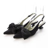 BL(ブラック) | 取り外し可リボンバックバンドパンプス | EVOL