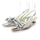 DSV(ダークシルバー) | 取り外し可リボンバックバンドパンプス | EVOL