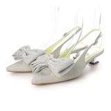 SV(シルバー) | 取り外し可リボンバックバンドパンプス | EVOL