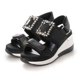 BL(ブラック) | ビジュースタイルアップスニーカーサンダル | EVOL