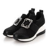 BL(ブラック) | スクエアビジュースタイルアップスニーカー | EVOL