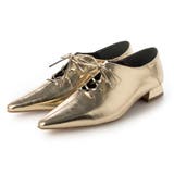 GD(ゴールド) | ソフトポインテッドレースアップパンプス | EVOL