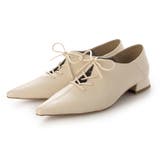 IV(アイボリー) | ソフトポインテッドレースアップパンプス | EVOL