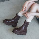 2段ソール厚底サイドゴアブーツ | EVOL | 詳細画像1 