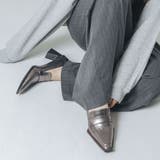 【クッション入り】6cmヒールスクエアローファー | EVOL | 詳細画像10 