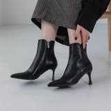 【S-LLサイズ展開・美脚効果あり】ポインテッド7.5cmヒールショートブーツ | EVOL | 詳細画像4 