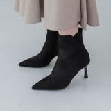 【S-LLサイズ展開・美脚効果あり】ポインテッド7.5cmヒールショートブーツ | EVOL | 詳細画像1 
