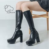 【晴雨兼用(一部カラー除く)・美脚効果あり】ストーム9.5cmストレッチブーツ | EVOL | 詳細画像1 