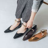 【クッション入り・ふかふか】ウェーブカットフラットパンプス | EVOL | 詳細画像1 