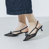 【柔らかい・ふかふか】シアーチュール4.5cmリボンバックバンドパンプス | EVOL | 詳細画像3 