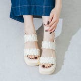 軽量厚底フリルサンダル | EVOL | 詳細画像14 