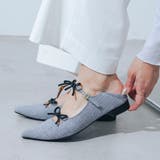 【軽量・柔らかい】ダブルリボンポインテッドパンプス | EVOL | 詳細画像14 