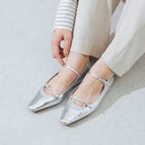 【ふかふか・軽量】ソフトダブルストラップフラットパンプス | EVOL | 詳細画像19 