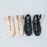 【柔らかい・軽量】レースアップメッシュフラットパンプス | EVOL | 詳細画像3 