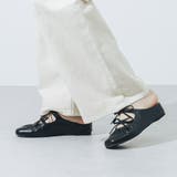 【柔らかい・軽量】ギャザーリボン4.5cmウエッジミュール | EVOL | 詳細画像3 