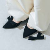 【ふかふか・リボン取り外し可】2WAYリボンポインテッド3.5cmパンプス | EVOL | 詳細画像3 