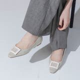 【ふかふか・クッション入り】スクエアバックルフラットパンプス | EVOL | 詳細画像10 