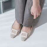 【ふかふか・クッション入り】スクエアバックルフラットパンプス | EVOL | 詳細画像9 