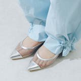 【柔らかい・クッション入り】ポインテッドチュールフラットパンプス | EVOL | 詳細画像9 