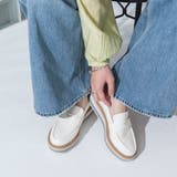 【美脚効果・22.0-25.0cm展開】厚底プラットフォームローファー | EVOL | 詳細画像5 