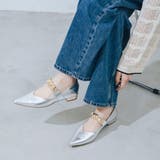 【柔らかい・クッション入り】メタルモチーフポインテッドメリージェーンパンプス | EVOL | 詳細画像9 