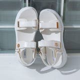 【XS-LLサイズ展開・軽量】ロゴモチーフ厚底ベルトサンダル | EVOL | 詳細画像13 