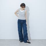 【柔らかい・ふかふか】2WAYソフトチュールアンクルリングフラットパンプス | EVOL | 詳細画像5 