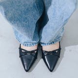 【ふかふか・クッション入り】ポインテッド2cmリボンパンプス | EVOL | 詳細画像2 