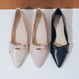 【ふかふか・クッション入り】ポインテッド2cmリボンパンプス | EVOL | 詳細画像11 