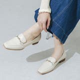 【柔らかい・ふかふか】メタルノットスクエア2.5cmローファー | EVOL | 詳細画像2 