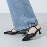 【柔らかい・クッション入り】Tストラップシアーチュールパンプス | EVOL | 詳細画像3 