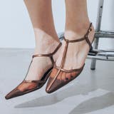 【柔らかい・クッション入り】Tストラップシアーチュールパンプス | EVOL | 詳細画像6 