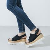 【XS-LLサイズ展開・柔らかい】厚底スクエアニットサンダル | EVOL | 詳細画像8 