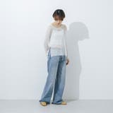 【柔らかい・22.0-25.0cm展開】スクエアメタルフラットパンプス | EVOL | 詳細画像13 