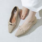 【柔らかい・ふかふか】ソフトニット3.5cmリボンパンプス | EVOL | 詳細画像2 