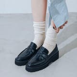 【晴雨兼用・美脚効果】トラックソール厚底ローファー | EVOL | 詳細画像8 