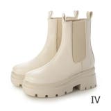 IV(アイボリー) | 2段ソール厚底サイドゴアブーツ | EVOL