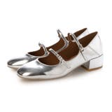 DSV(ダークシルバー) | ダブルストラップラウンドパンプス | EVOL