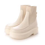 IV(アイボリー) | 軽量ニット厚底ブーツ | EVOL