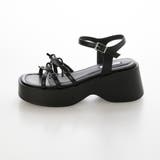 【XS-LLサイズ展開・軽量】リボン厚底サンダル | EVOL | 詳細画像1 