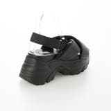 【XS-LLサイズ展開・柔らかい】パデット厚底クロスベルトサンダル | EVOL | 詳細画像2 