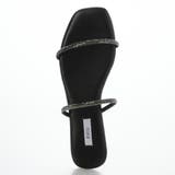 【ふかふか・柔らかい】スクエアストーンベルトフラットサンダル | EVOL | 詳細画像3 