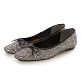 BL(ブラック) | 【軽量・柔らかい】グリッターフラットバレエ | EVOL