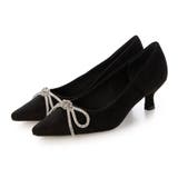 BLS(ブラックスエード) | 【軽量・クッション入り】リボンスエード5cmパンプス | EVOL