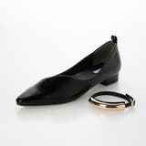 【クッション入り・ふかふか】ウェーブカットフラットパンプス | EVOL | 詳細画像6 