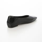 【ふかふか・クッション入り】スクエアゴールドステッチフラットパンプス | EVOL | 詳細画像3