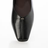 【ふかふか・クッション入り】スクエアゴールドステッチフラットパンプス | EVOL | 詳細画像5